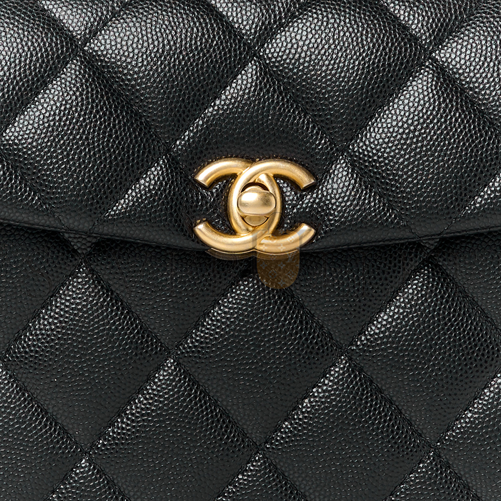 Ch*el caviar quilted 31 rue cambon mini top handle flap (19*15*7cm)